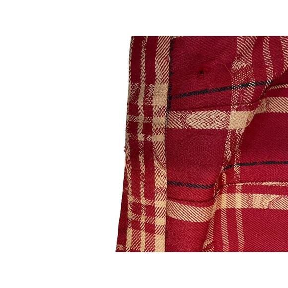 Vintage Pendleton Red Plaid Vtg Virgin Wool A Line Skirt See Measurements Szcon - Picture 6 of 7
